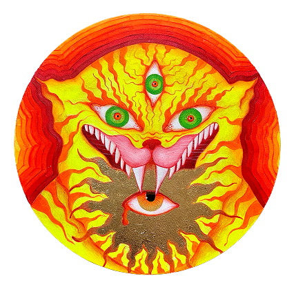 Sun in my mouth – 40 X 40 cm