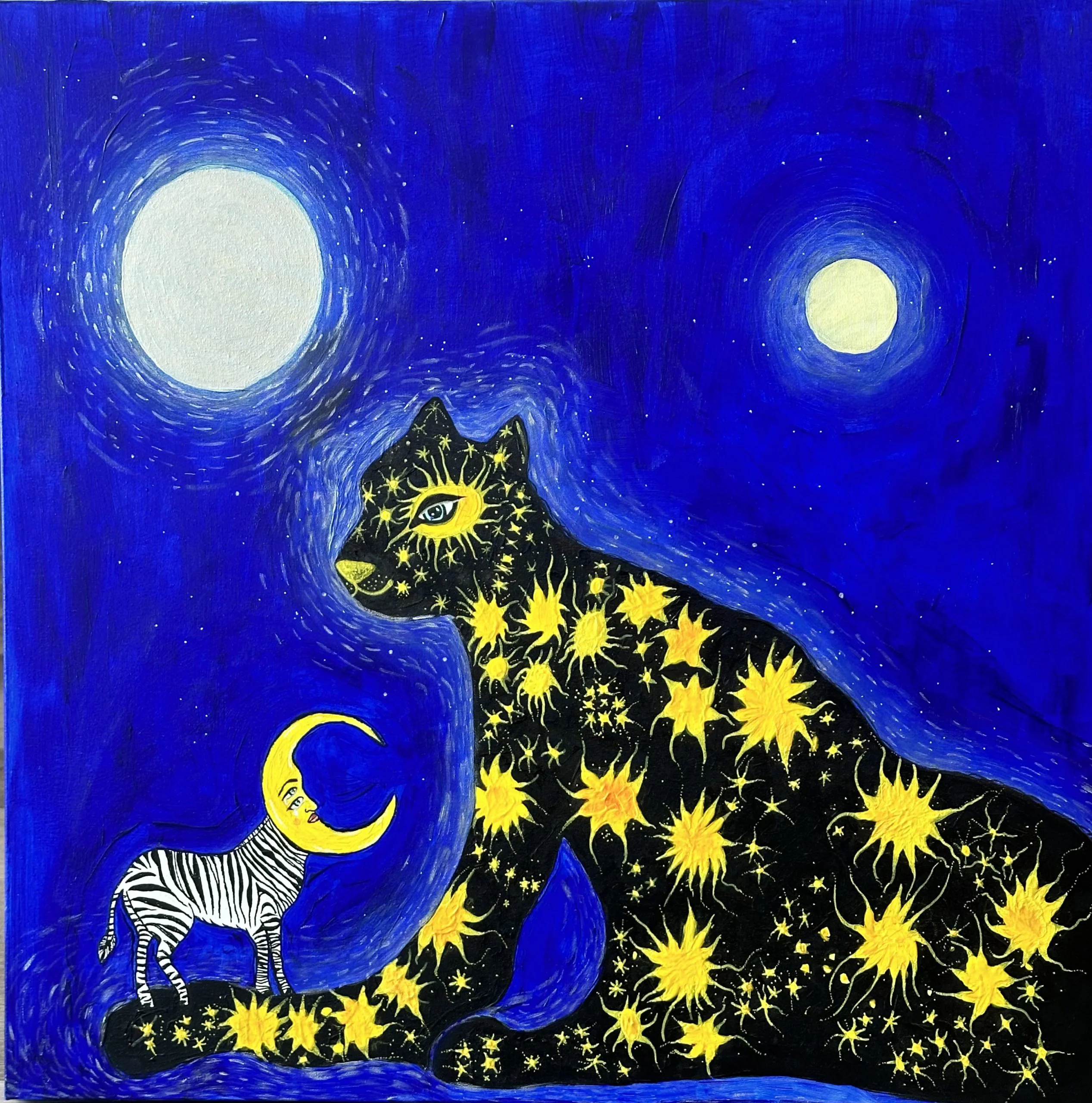 Tears from the Moon  – 70 x 70 cm canvas